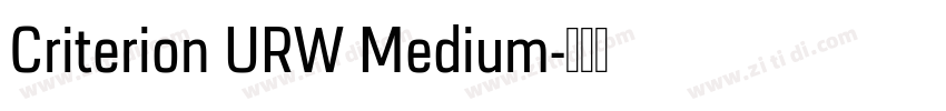 Criterion URW Medium字体转换